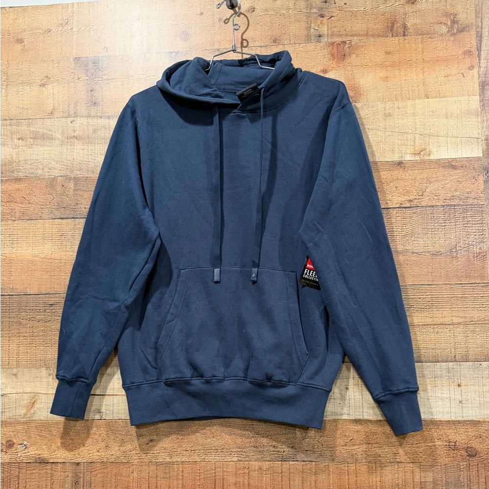 New With Tags BSN Sports Navy Cotton Blend Mens Hoodie Size Medium